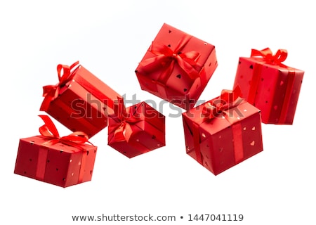 [[stock_photo]]: Red Gift Box And Hearts