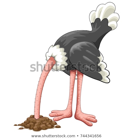 Foto stock: Cartoon Character Ostrich