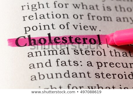 Foto stock: Cholesterol Dictionary Definition