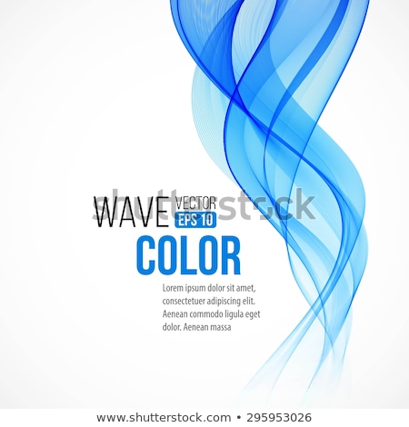 Сток-фото: Abstract Blue Wave Or Smoke Texture Eps 10