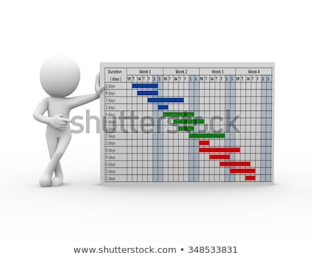 Man And Schedule Growth Stock fotó © nasirkhan