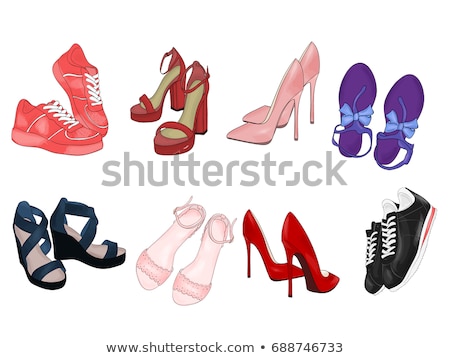 Foto stock: Collection Of Sandals