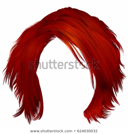 Stock photo: Beautiful Female With Red Hair And Fringe
