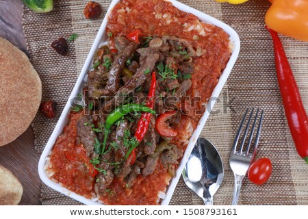 Stock fotó: Liver With Tomato Sauce