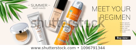 Stockfoto: A Bottle With A Summer Template