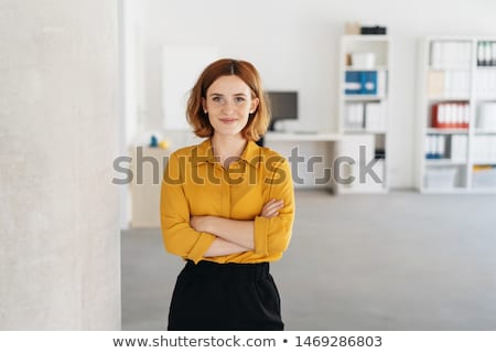 ストックフォト: Portrait Of Businesswoman At Workplace