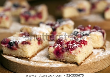 Foto stock: Rustic Pie With Forest Fruit