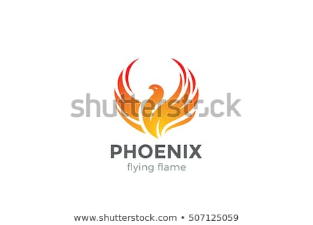 Foto stock: Phoenix Vector Icon Illustration