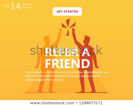 Foto d'archivio: Referral Program Abstract Concept Vector Illustration