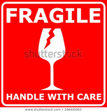 Foto stock: Fragile Glass
