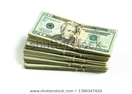 Foto stock: Pile Of Us Twenty Dollar Bills