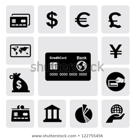 Foto stock: Artão · de · crédito · Dollar · Eauro