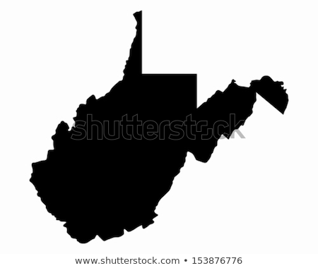 Сток-фото: Map Of West Virginia