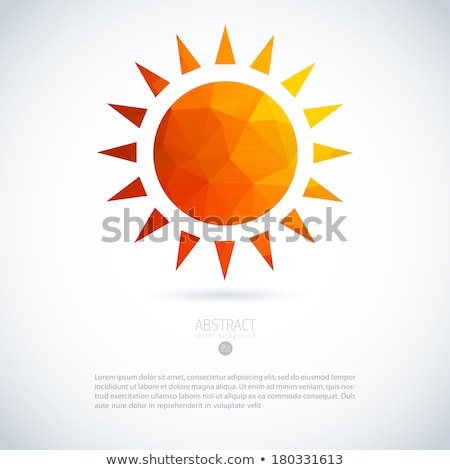 Zdjęcia stock: Vector Triangle Summer Sun