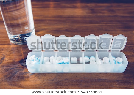 Stock photo: Pills And Box