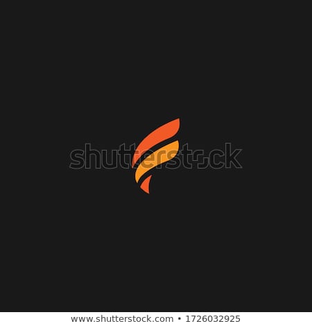 Stock fotó: Fire Flame Logo Template