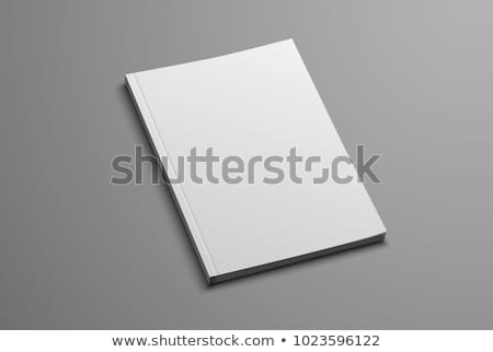 Foto stock: Mock Up Magazine Or Catalog On A Table 3d