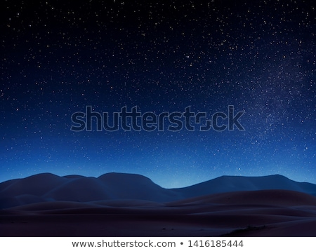 Stockfoto: A Desert At Night