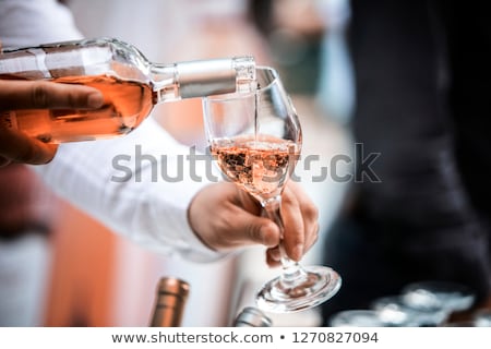 Stock photo: Rose Wine In Decanter