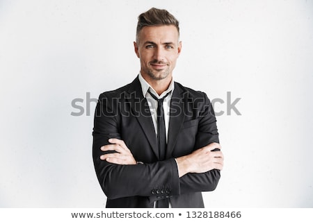 Stok fotoğraf: Young Businessman With Folded Hands