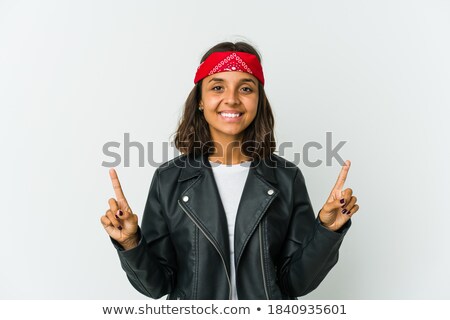 Zdjęcia stock: Young Punk Woman In Desperation Gesture