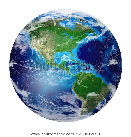 Stock photo: Cloud Globe South And North America