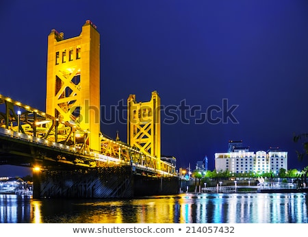 Stock photo: Golden Gates Drawbridge In Sacramento