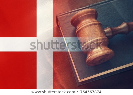 Foto stock: A Gavel And A Law Book - Denmark