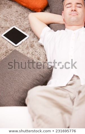 Stock photo: Relaxed Man Having Finally His Time Off