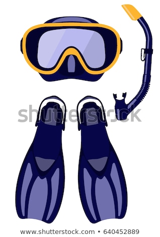 Stock photo: Flippers And Scuba Mask In Summer
