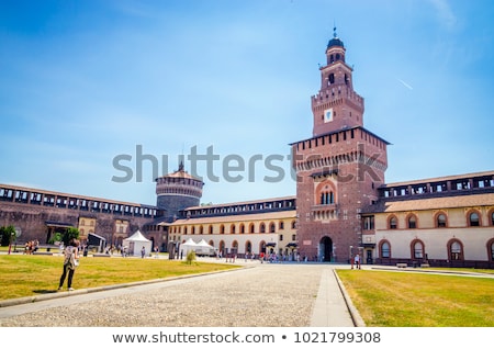 Stok fotoğraf: Sforza Castle In Milan Italy