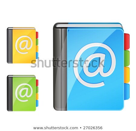 Yellow Glossy Book Icon Stock photo © Kraska