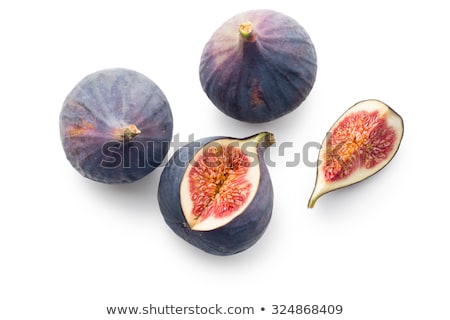 Stock fotó: Fresh Fig On White