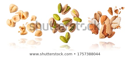 Foto stock: Hazelnuts Isolated On White Background