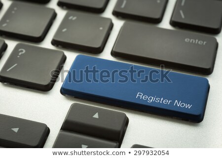 Laptop Keyboard With Typographic Website Button Сток-фото © vinnstock