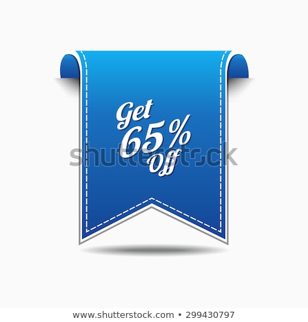 Stock photo: Get 65 Precent Off Blue Vector Icon