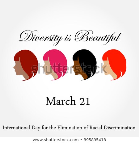 Сток-фото: Diversity Is Beautiful  March 21 Card