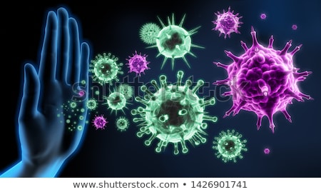 Stok fotoğraf: Immune System Cells And Antibodies