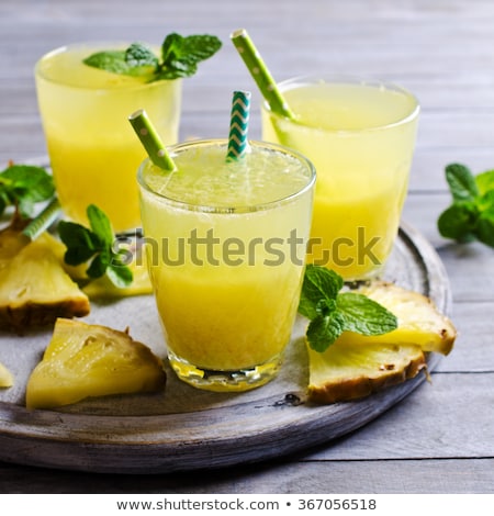 Stockfoto: Fruity Cocktail With Pineapple