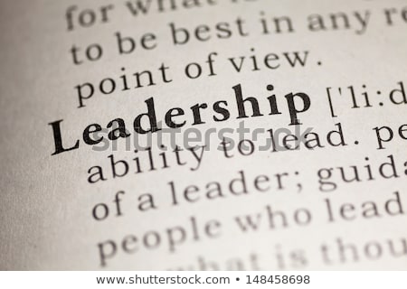 Foto stock: Definition Of Leadership In Dictionary