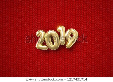 Stock photo: Background Of The Knitted Fabric In A Color Of The Year 2019 Living Coral Pantone