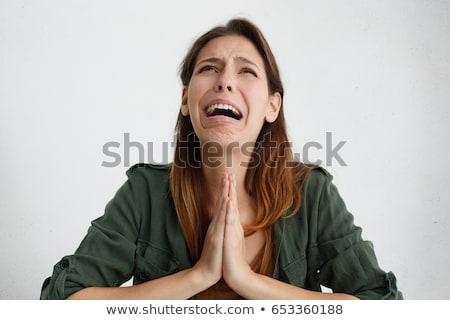 Foto stock: Woman Begging For Mercy