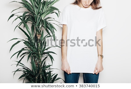 Foto d'archivio: Cute Woman Wearing White Dress