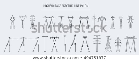 Сток-фото: Voltage Power Pylons