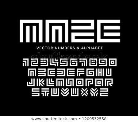 Foto stock: Vector Isolated Icon Of Computer With Letters Of The Alphabet On