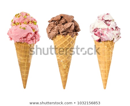Stock photo: Blueberry And Blackberry Ice Cream