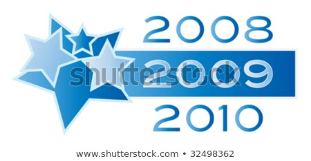 Stok fotoğraf: 2009 Headline In Blue