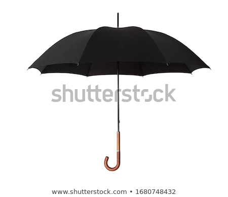 ストックフォト: Black Umbrella On White Background