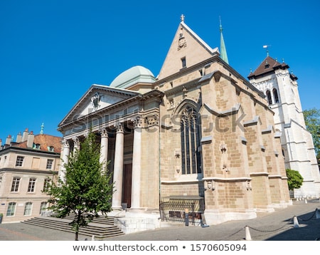 Stock fotó: Cathedral Saint Pierre In Geneva Switzerland