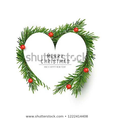 Heart Shape Christmas Decorations Zdjęcia stock © solarseven